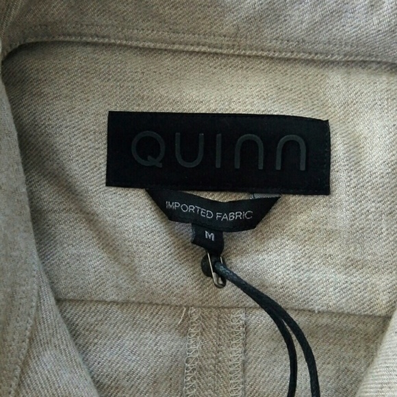 Quinn Men's Tan Shirt Size M - Picture 6 of 8